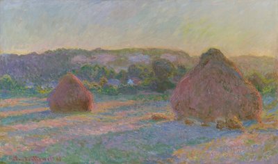 Montones de trigo (Fin del verano) de Claude Monet