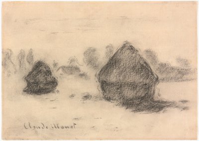 Montones de trigo de Claude Monet