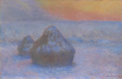 Montones de trigo de Claude Monet