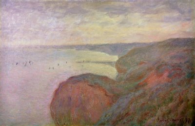 Acantilados empinados cerca de Dieppe, 1897 de Claude Monet