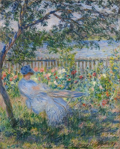 Terraza en Vétheuil de Claude Monet