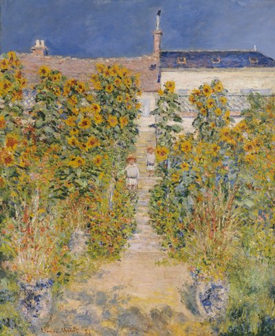El jardín del artista en Vetheuil de Claude Monet