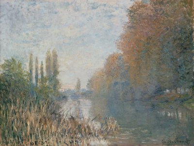 Las orillas del Sena en otoño de Claude Monet
