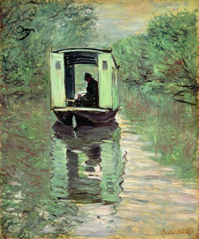 El estudio del barco, 1876 de Claude Monet