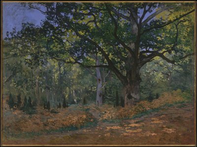 El Roble Bodmer, Bosque de Fontainebleau, 1865 de Claude Monet