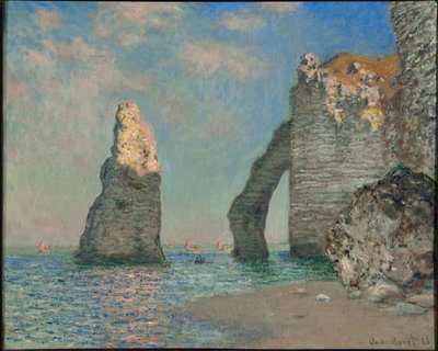 Los acantilados en Étretat de Claude Monet