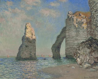 Los acantilados de Etretat, 1885 de Claude Monet
