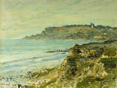 Los acantilados en Sainte-Adresse, 1873 de Claude Monet