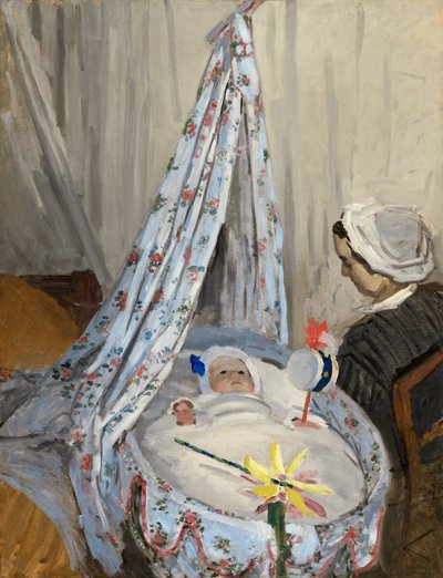 La cuna - Camille con el hijo del artista Jean de Claude Monet