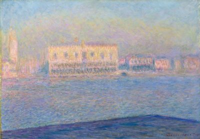 El Palacio Ducal Visto desde San Giorgio Maggiore, 1908 de Claude Monet