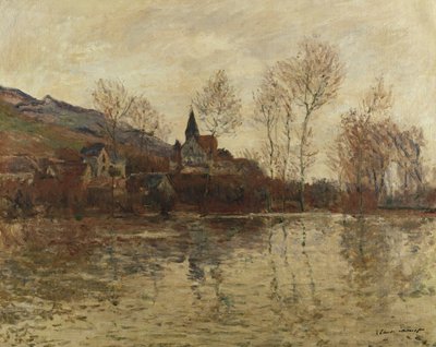 La inundación en Giverny, c.1886 de Claude Monet