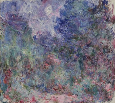 La Casa en Giverny Vista desde el Jardín de Rosas, 1922-24 de Claude Monet