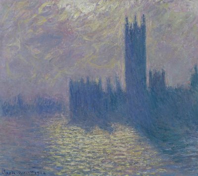 Las Casas del Parlamento, cielo tormentoso, 1904 de Claude Monet