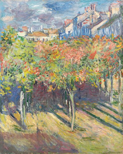 Los tilos en Poissy, 1882 de Claude Monet