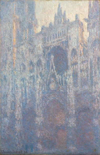 El pórtico de la catedral de Ruán a la luz de la mañana de Claude Monet