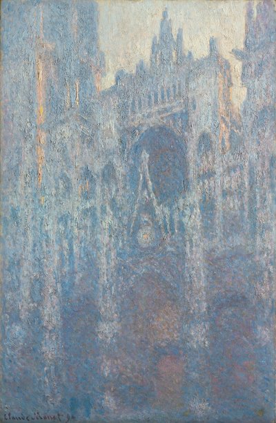 El portal de la catedral de Rouen en luz de la mañana de Claude Monet