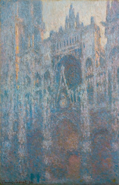 El portal de la catedral de Rouen en luz de la mañana, 1894 de Claude Monet