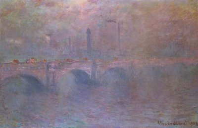 El Támesis en el Puente de Waterloo, 1903 de Claude Monet