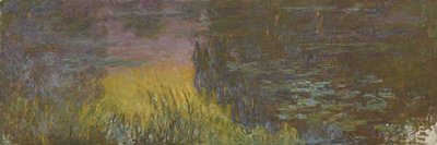 Los nenúfares - Sol poniente de Claude Monet