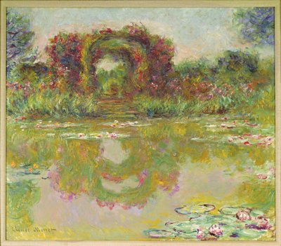 Los arcos de rosas, Giverny de Claude Monet