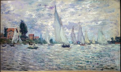 Los barcos. Regatas en Argenteuil de Claude Monet