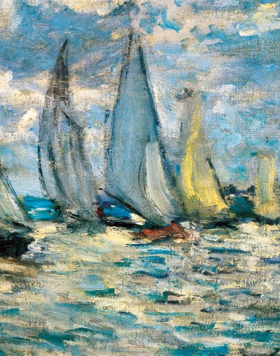 Los botes o regata en Argenteuil (detalle) alrededor de 1874 de Claude Monet