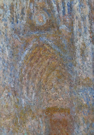 La catedral de Rouen, el portal al sol de la mañana, armonía azul (detalle) de Claude Monet