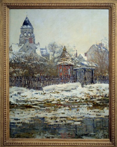 La iglesia de Vétheuil de Claude Monet