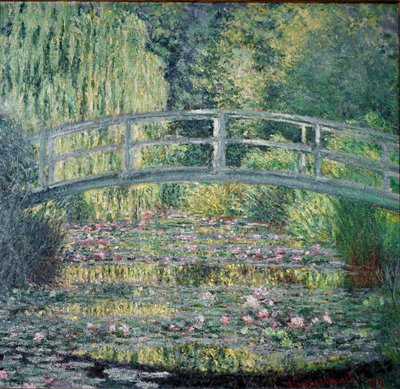 La pasarela y el estanque de nenúfares de Claude Monet