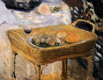 El almuerzo, panel decorativo que muestra el jardín de Monet en Argenteuil (detalle) de Claude Monet