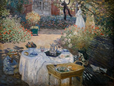El almuerzo: panel decorativo de Claude Monet