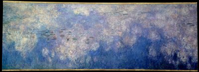 Los nenúfares; las nubes. Parte central del tríptico pintado en Giverny. Pintura de Claude Monet (1840-1926) de Claude Monet