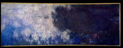 Los nenúfares; las nubes (parte derecha del tríptico) de Claude Monet