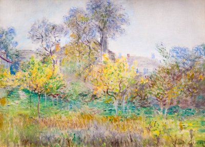 El huerto, c. 1874 (óleo sobre lienzo) de Claude Monet