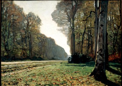 El pavimento de Chailly (Fontainebleau), c.1865 (óleo sobre lienzo) de Claude Monet