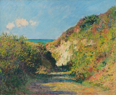 El camino hundido, 1882 de Claude Monet