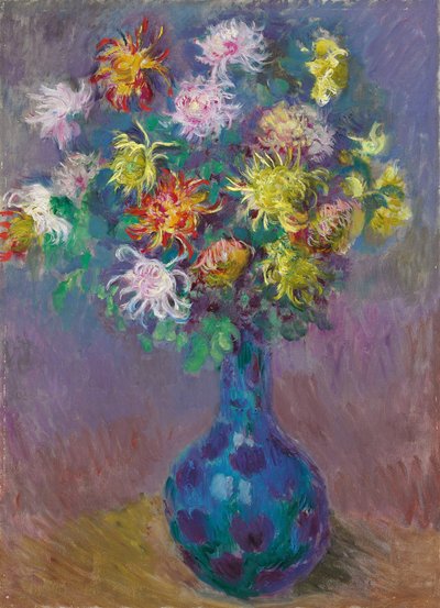 Jarrón de crisantemos, 1882 de Claude Monet