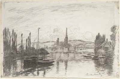 Vista de Rouen, 1883 de Claude Monet