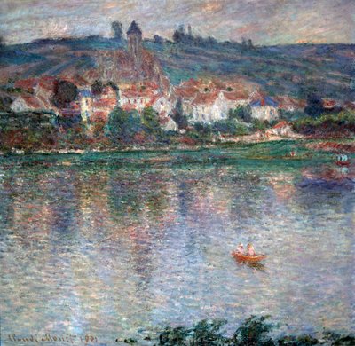 Pueblo Vétheuil, 1901 de Claude Monet