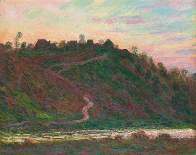 Village de la Roche-Blond: efecto del atardecer, 1889 de Claude Monet