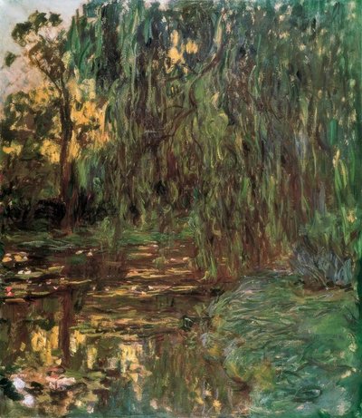 Vista del estanque de nenúfares con sauce de Claude Monet