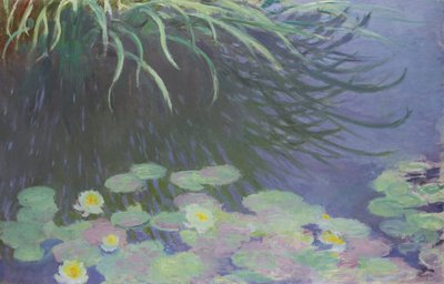 Nenúfares con reflejos de hierba alta, 1914-1917 de Claude Monet