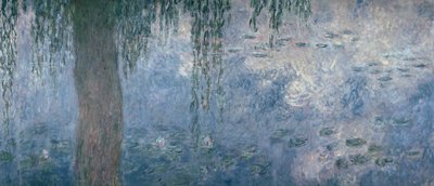 Nenúfares: Mañana con sauces llorones, 1914-18 (sección derecha) de Claude Monet
