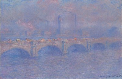 Puente de Waterloo, Efecto de la Luz del Sol de Claude Monet
