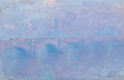 Puente de Waterloo, effet de brouillard de Claude Monet