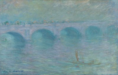Puente de Waterloo en la niebla, 1903 de Claude Monet