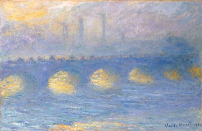 Puente de Waterloo, tiempo cubierto, 1904 de Claude Monet