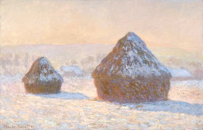 Almiar, efecto de nieve, mañana de Claude Monet