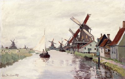 Molino de viento en Holanda, 1871 de Claude Monet
