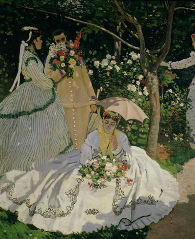 Mujeres en el Jardín (detalle) de Claude Monet